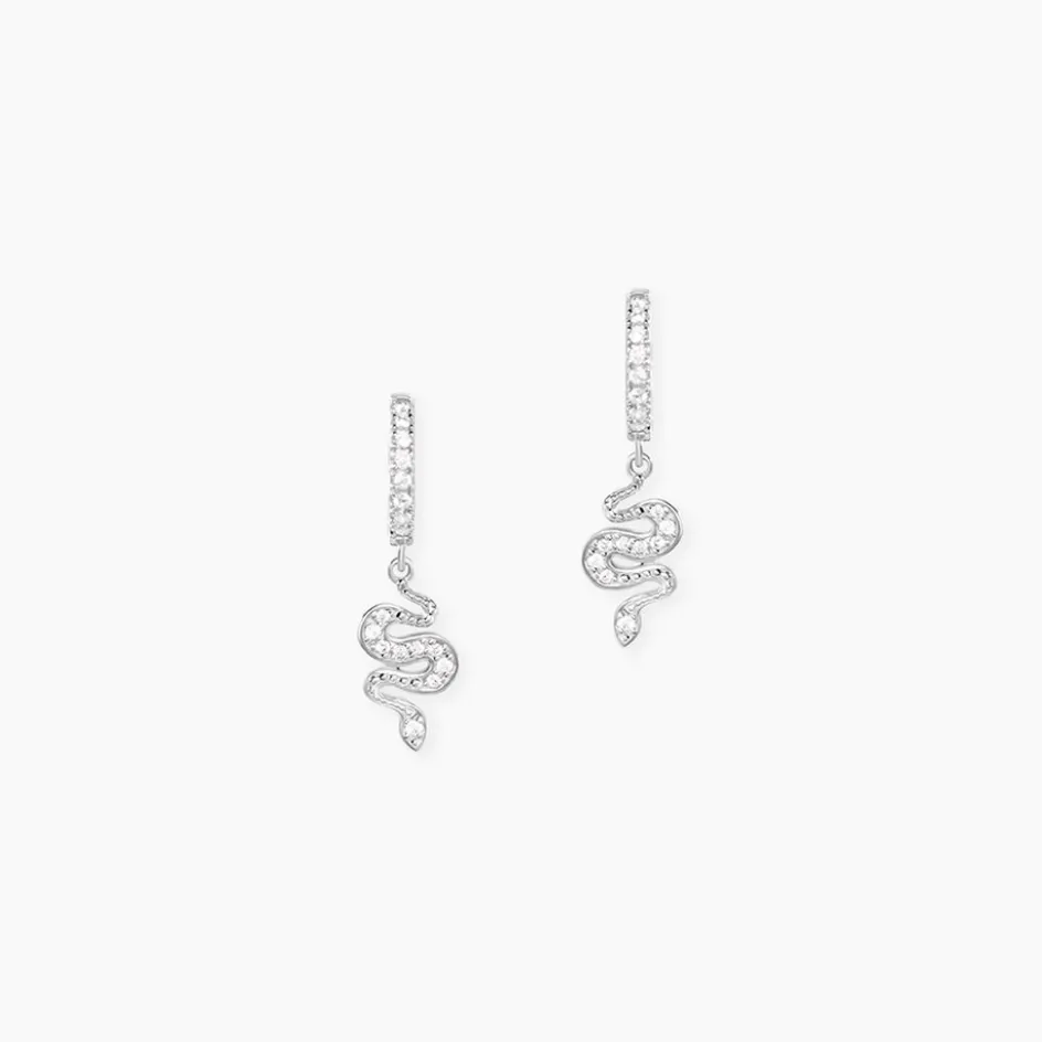 Histoire d'Or Créoles Ysee Argent Blanc Oxyde De Zirconium* Boucles D'Oreilles|Boucles D'Oreilles Fantaisie