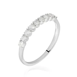 Sale Histoire d'Or Demi Alliance Eloise Platine Blanc Diamant