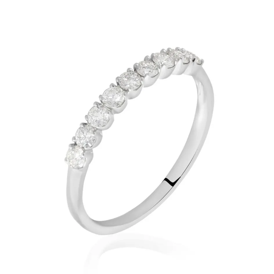 Sale Histoire d'Or Demi Alliance Eloise Platine Blanc Diamant