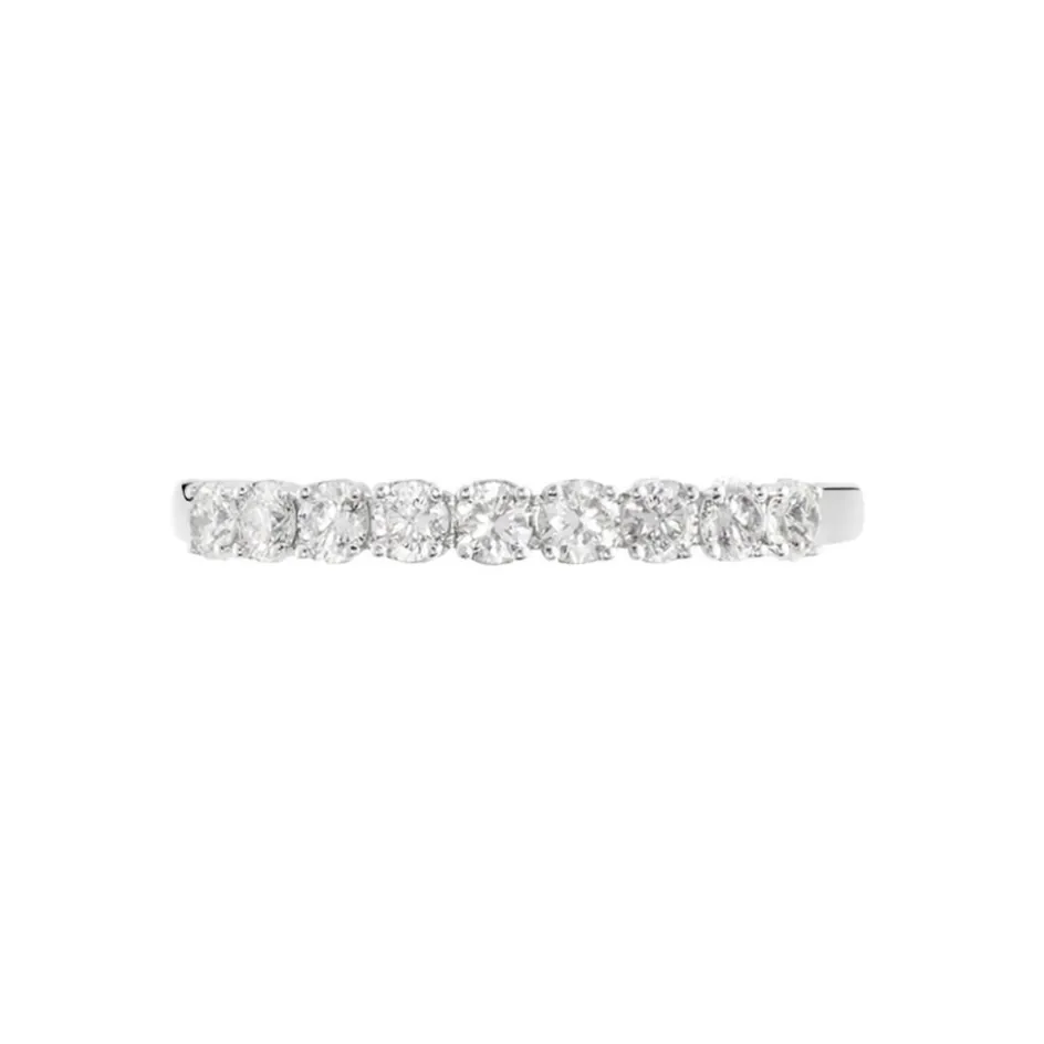 Sale Histoire d'Or Demi Alliance Eloise Platine Blanc Diamant