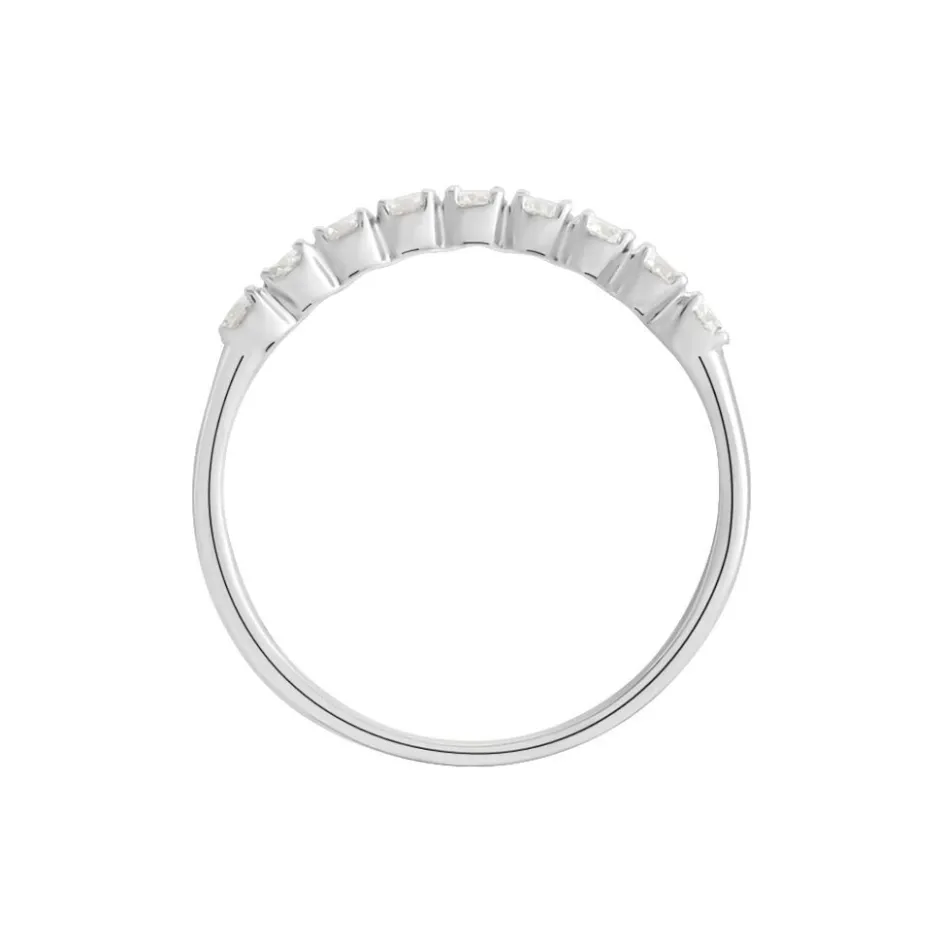 Sale Histoire d'Or Demi Alliance Eloise Platine Blanc Diamant