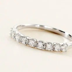 Sale Histoire d'Or Demi-alliance Or Blanc  Eloisa Diamant Synthetique