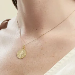 Best Histoire d'Or Medaille Or Jaune Saint Christophe