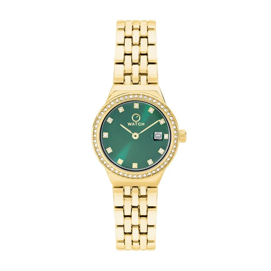 Clearance O WATCH Montre 0 Glittering Vert