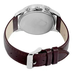 Discount ARCTIK Montre Escale Vert cadran argenté fond vert bracelet cuir de vachette marron