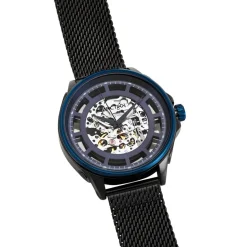 Outlet ARCTIK Montre Solstice Bleu cadran noir fond bleu bracelet acier noir