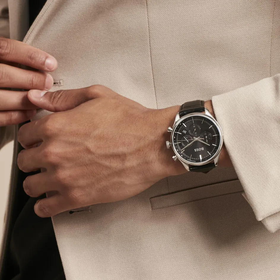 HUGO BOSS Montre Boss Gregor Noir* Montres Classiques