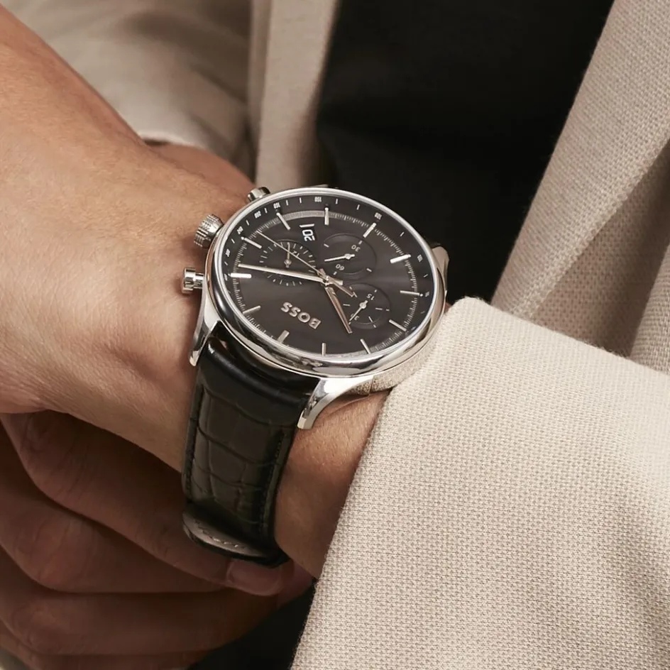 HUGO BOSS Montre Boss Gregor Noir* Montres Classiques