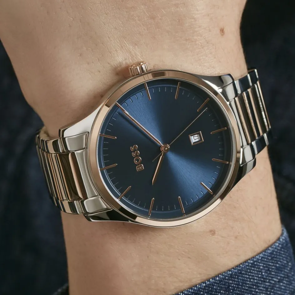 HUGO BOSS Montre Boss Reason Bleu* Montres Classiques