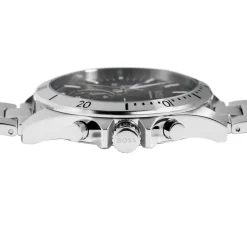 Sale HUGO BOSS Montre Boss Troper Noir cadran argenté fond noir bracelet acier argenté