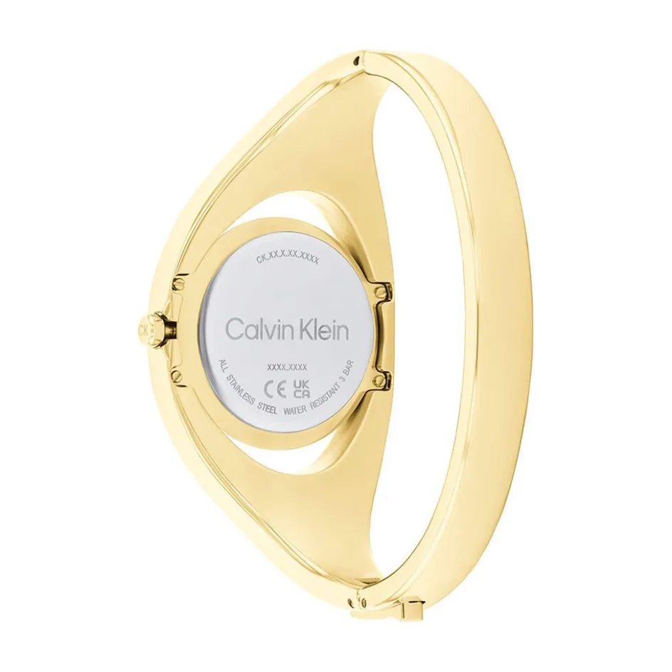 Discount CALVIN KLEIN Montre Elated Champagne cadran doré fond champagne bracelet acier doré