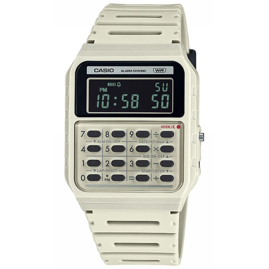 CASIO COLLECTION Montre cadran blanc bracelet résine blanc