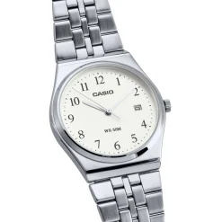 New CASIO COLLECTION Montre Argenté cadran gris fond argenté bracelet acier argenté