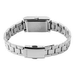 New CASIO COLLECTION Montre Blanc cadran gris fond blanc bracelet acier argenté