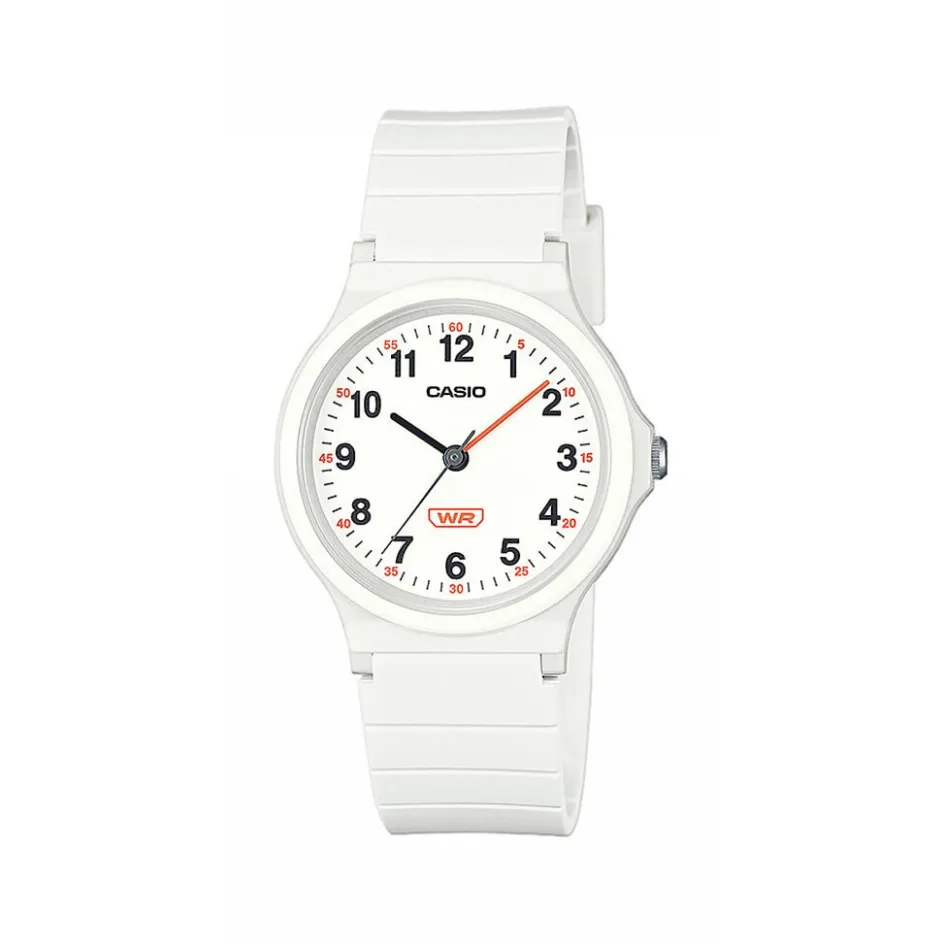 Sale CASIO COLLECTION Montre Casio Timeless Collection Blanc cadran blanc fond blanc bracelet résine blanc