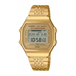 Online CASIO COLLECTION Montre Casio Vintage Collection cadran doré bracelet acier doré