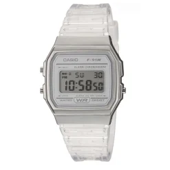 Clearance CASIO COLLECTION Montre Vintage Edgy Blanc cadran blanc bracelet résine blanche