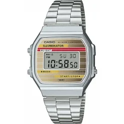 Online CASIO COLLECTION Montre Vintage Iconic cadran argenté bracelet acier argenté