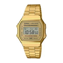 Outlet CASIO COLLECTION Montre Vintage 2 Tons cadran doré fond champagne bracelet acier doré