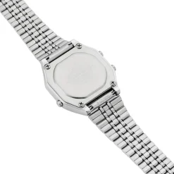 Outlet CASIO COLLECTION Montre Vintage Argent cadran argenté fond argenté bracelet acier argenté