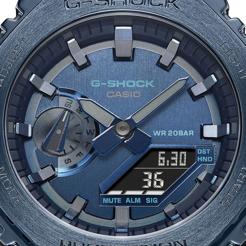 New CASIO G-SHOCK Montre Bleu cadran bleu bracelet résine bleue