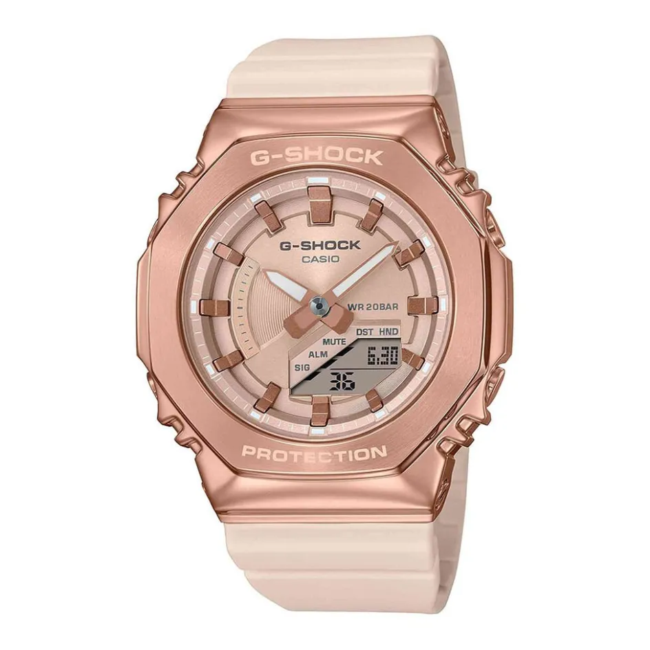Hot CASIO G-SHOCK Montre Casio G Shock Gm2100 Rose cadran rose fond rose bracelet résine rose