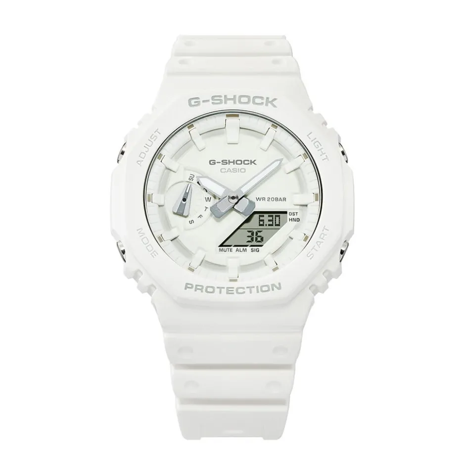 New CASIO G-SHOCK Montre Classic Blanc cadran blanc fond blanc bracelet résine blanc