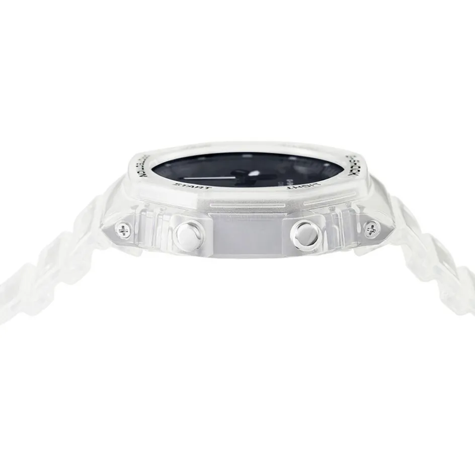 Best CASIO G-SHOCK Montre Noir cadran gris fond noir bracelet résine blanche