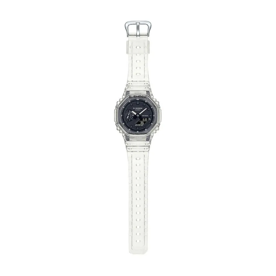 Best CASIO G-SHOCK Montre Noir cadran gris fond noir bracelet résine blanche