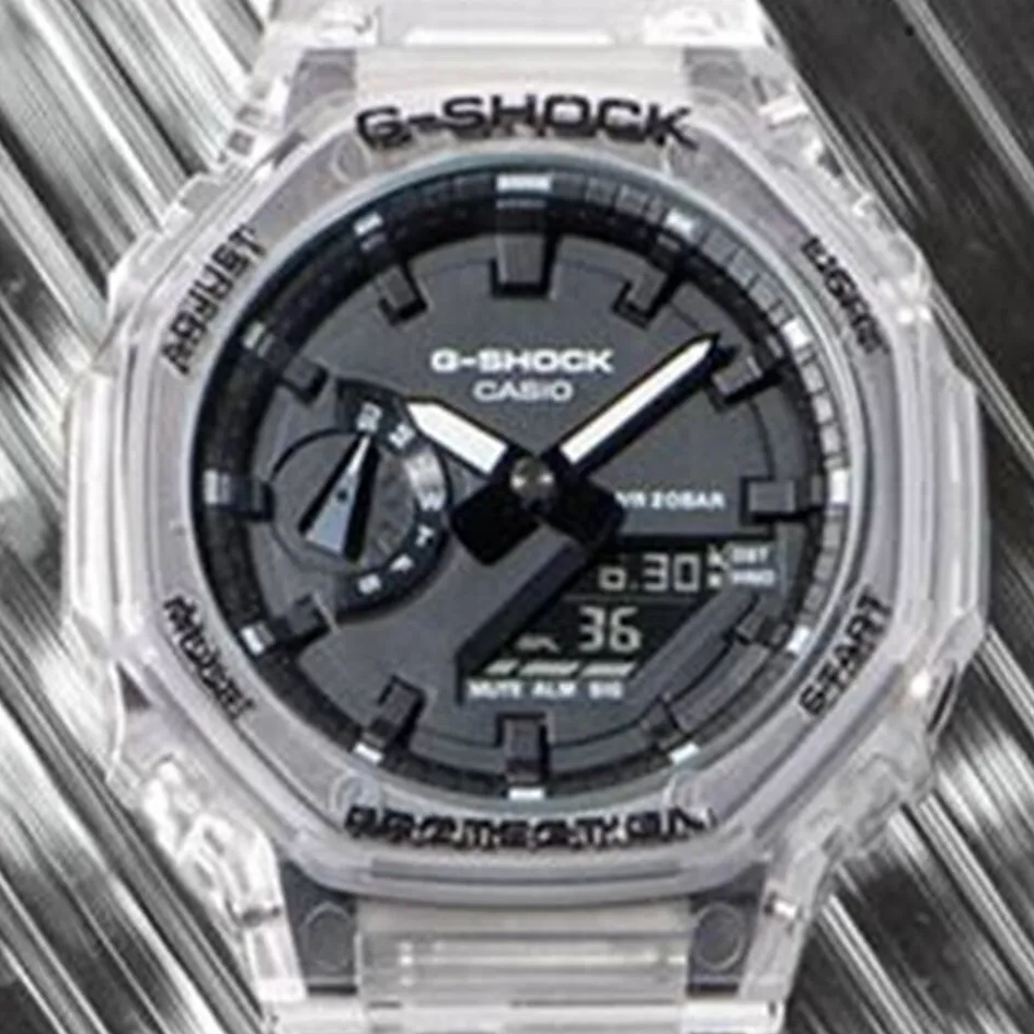 Best CASIO G-SHOCK Montre Noir cadran gris fond noir bracelet résine blanche