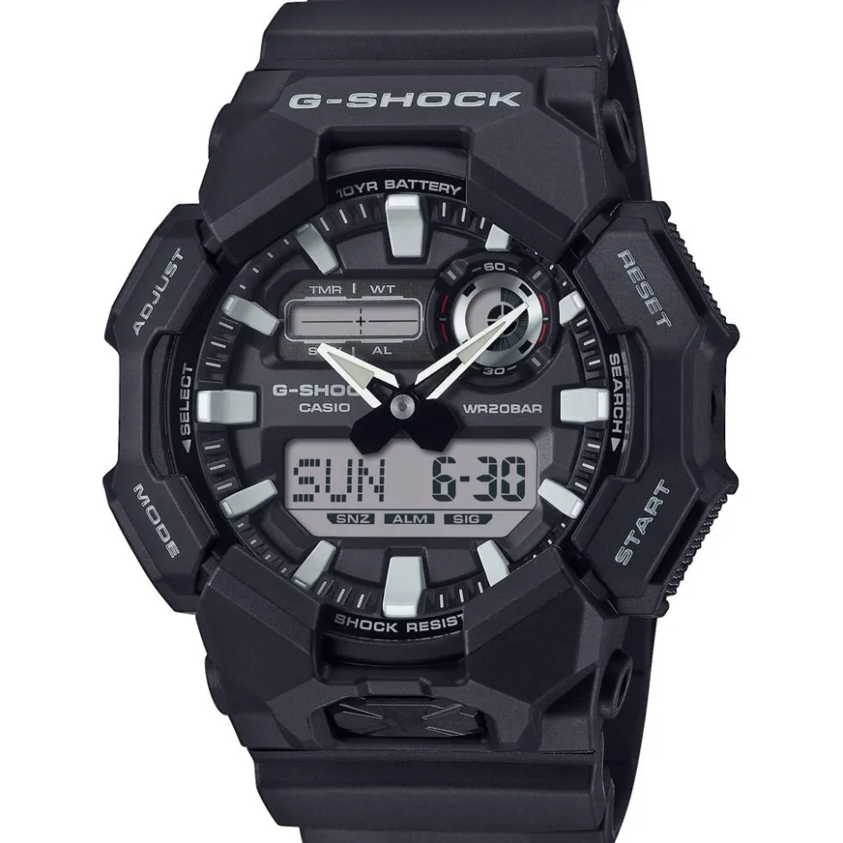 Best CASIO G-SHOCK Montre Noir cadran noir fond noir bracelet résine noir