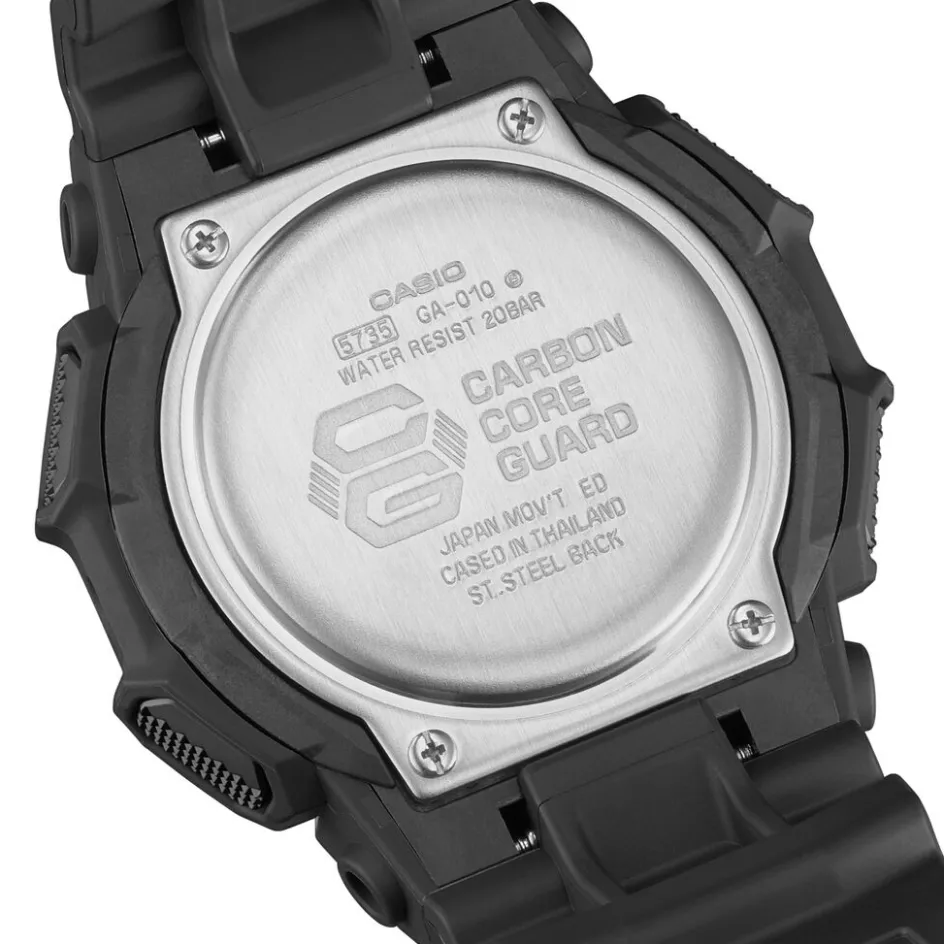 Best CASIO G-SHOCK Montre Noir cadran noir fond noir bracelet résine noir