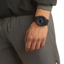 Hot CASIO G-SHOCK Montre Noir cadran noir fond noir bracelet résine noire