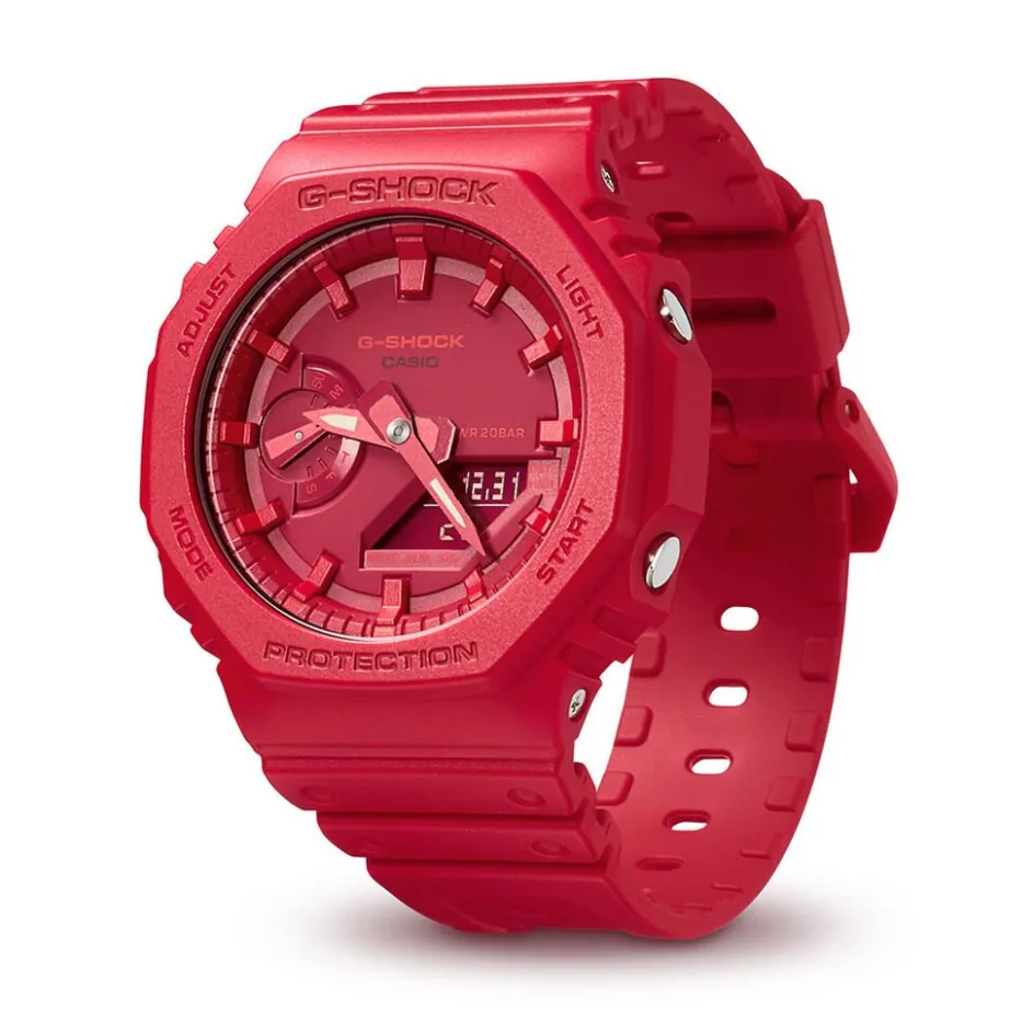 CASIO G-SHOCK Montre Rouge cadran rouge fond rouge bracelet résine rouge