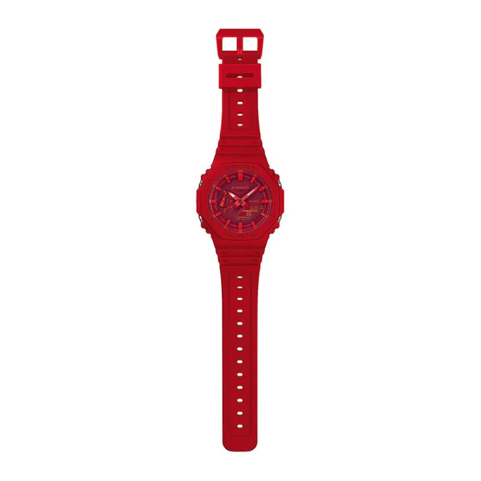 CASIO G-SHOCK Montre Rouge cadran rouge fond rouge bracelet résine rouge