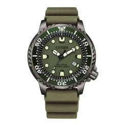 Clearance CITIZEN Montre Promaster Marine Kaki cadran gris fond kaki bracelet caoutchouc kaki