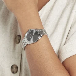 CLUSE Montre Feroce Petite Acier Blanc* Montres Tendances|Montres Petits Prix