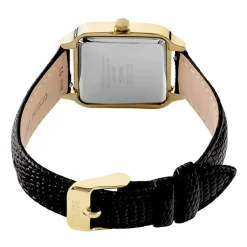 Sale CLUSE Montre Gracieuse Champagne cadran doré fond champagne bracelet cuir de vache noir