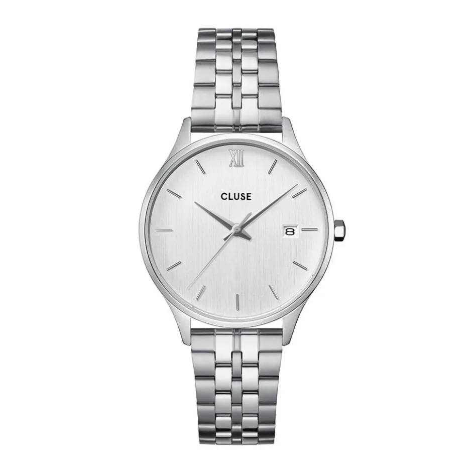 CLUSE Montre Minuit Date Argenté* Montres Petits Prix
