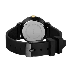 Online CLUSE Montre Minuit Noir cadran noir fond noir bracelet silicone noire
