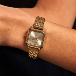 Clearance CODHOR Montre Carla Doré cadran doré fond doré bracelet acier doré