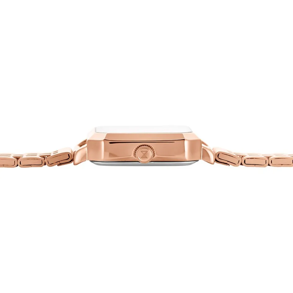 Best CODHOR Montre Carla Rose cadran rose fond rose bracelet acier rose