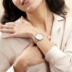 Best CODHOR Montre Cindy Argent cadran doré rose fond argenté bracelet acier argenté