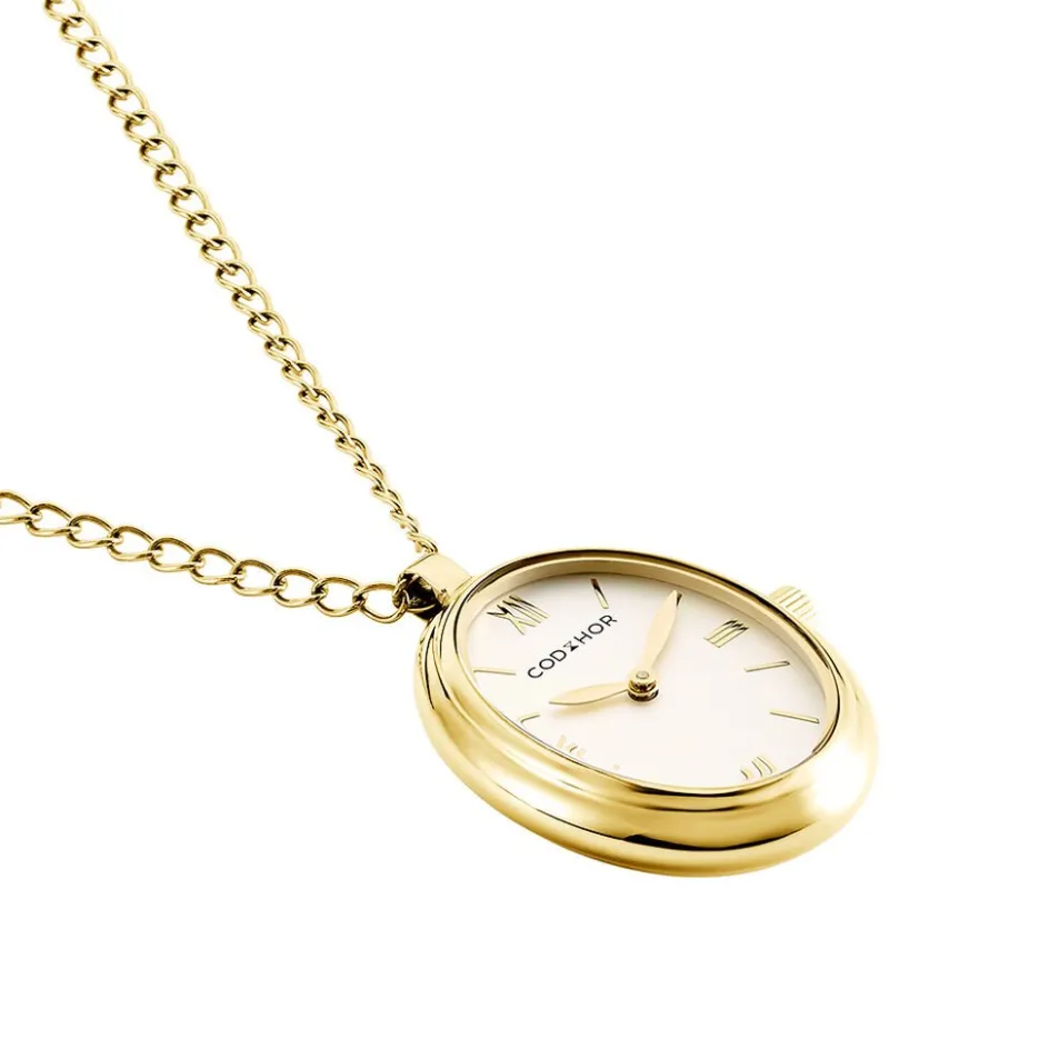 Online CODHOR Montre Collier Astra Blanc