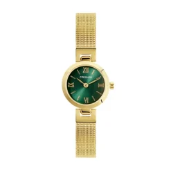CODHOR Montre Eleonorine Vert cadran doré fond vert bracelet acier doré