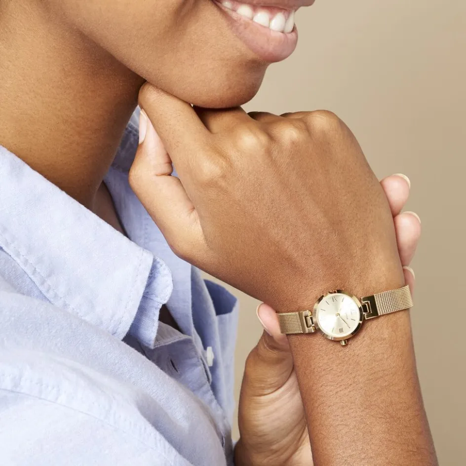 Outlet CODHOR Montre Eleonorine Doré cadran doré fond doré bracelet acier doré