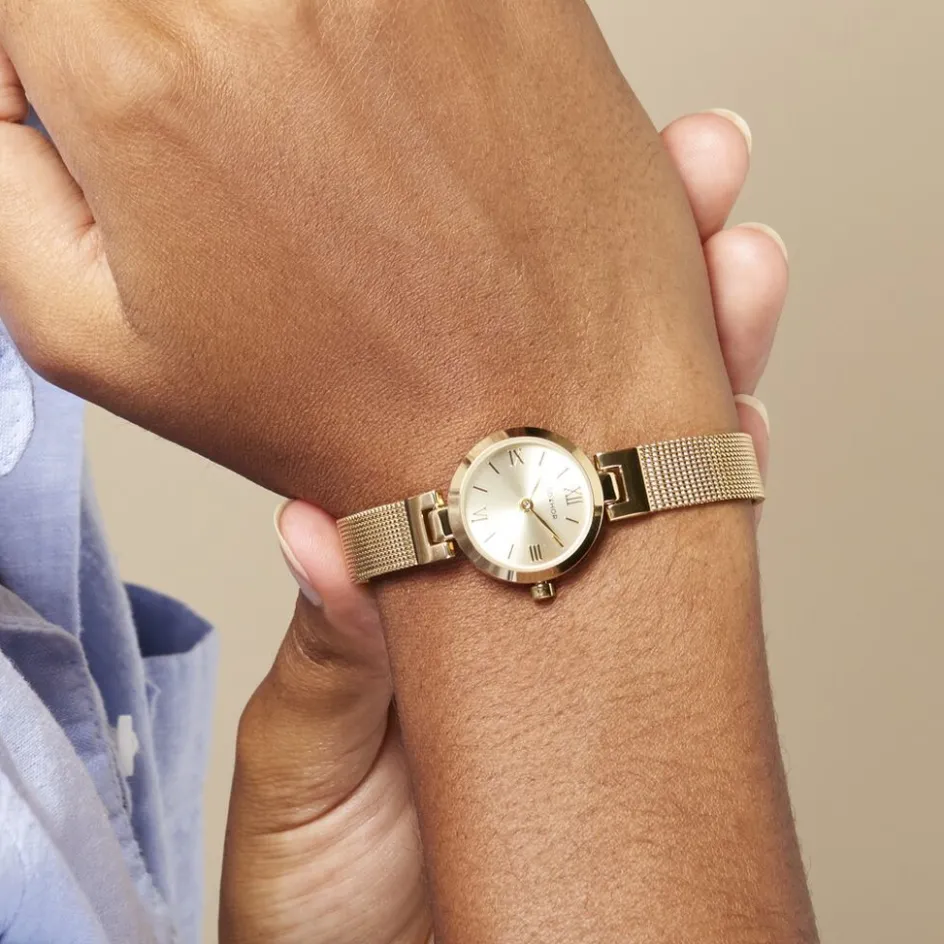 Outlet CODHOR Montre Eleonorine Doré cadran doré fond doré bracelet acier doré