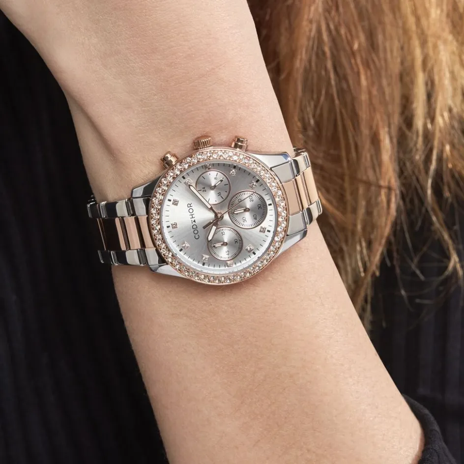 CODHOR Montre Julia Argenté* Montres Tendances|Montres Petits Prix