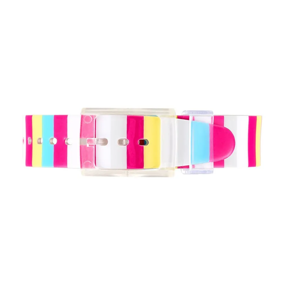 CODHOR Montre Kid Rayure Blanc* Montres Petits Prix