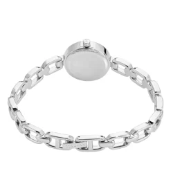 New CODHOR Montre Lina Rose cadran argenté fond rose bracelet alliage argenté